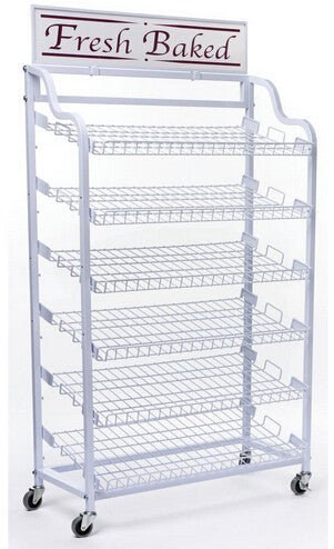 Bakery Bread Racks on Casters and Wire Product Displays