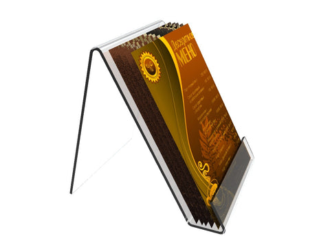 8.5x11 Clear Easel Tabletop Easel Literature Holder Acrylic Brochure Easel