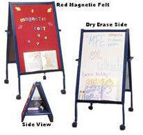 Double-sided Easel with Dry Erase Magnetic Surfaces - Blue 19531