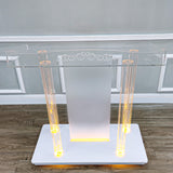 LED Light Pulpit Clear Acrylic Podium Hotel Conference Debate Lectern 40" wide 425