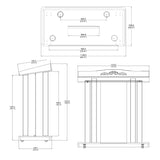 LED Light Pulpit Clear Acrylic Podium Hotel Conference Debate Lectern 40" wide 425