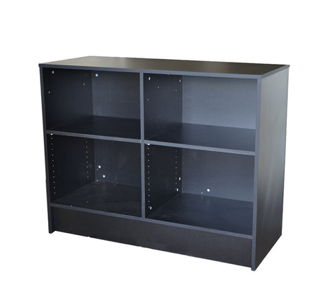 Black cash counter 70 inch cash wrap checkout frame shelf retail store display