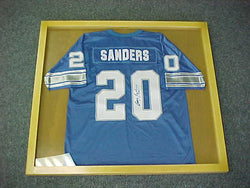 Large Golden Oak Finish Jersey Display Case 100017