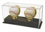 Double Baseball Gold Glove Display case 100043