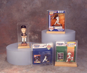 Acrylic Starting lineup Display Case with oak base 100054