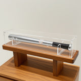 20X4X4“Drum Stick Mini Baseball Bat Display Dagger Knife Baton Wand Showcase Clear Acrylic Plexiglass Transparent Case Five Sided with Magnetic Lid 100088-ACRYLIC