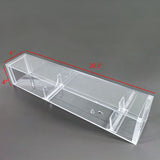 20X4X4“Drum Stick Mini Baseball Bat Display Dagger Knife Baton Wand Showcase Clear Acrylic Plexiglass Transparent Case Five Sided with Magnetic Lid 100088-ACRYLIC