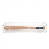 20X4X4“Drum Stick Mini Baseball Bat Display Dagger Knife Baton Wand Showcase Clear Acrylic Plexiglass Transparent Case Five Sided with Magnetic Lid 100088