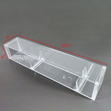 20X4X4“Drum Stick Mini Baseball Bat Display Dagger Knife Baton Wand Showcase Clear Acrylic Plexiglass Transparent Case Five Sided with Magnetic Lid 100088-ACRYLIC