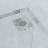 20X4X4“Drum Stick Mini Baseball Bat Display Dagger Knife Baton Wand Showcase Clear Acrylic Plexiglass Transparent Case Five Sided with Magnetic Lid 100088-ACRYLIC