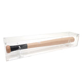 20X4X4“Drum Stick Mini Baseball Bat Display Dagger Knife Baton Wand Showcase Clear Acrylic Plexiglass Transparent Case Five Sided with Magnetic Lid 100088-ACRYLIC