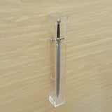 31.5 Clear Acrylic Sword Display Case Wall Mount or Tabletop Dust Cover 100089-SWORD