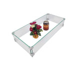 Fire Pit Wind Guard 30x14x6 8 mm Thick Glass Wind Shield Boundary Safety