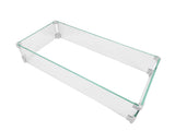 Fire Pit Wind Guard 30x14x6 8 mm Thick Glass Wind Shield Boundary Safety