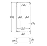 Fire Pit Wind Guard 30x14x6 8 mm Thick Glass Wind Shield Boundary Safety