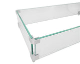 Fire Pit Wind Guard 30x14x6 8 mm Thick Glass Wind Shield Boundary Safety