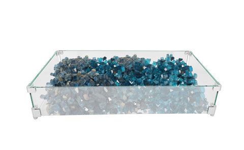 Fire Pit Wind Guard 30x14x6 8 mm Thick Glass Wind Shield Boundary Safety