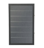 Baseball Card Display Sports Wall Mount Cabinet Tradecard Merchandiser Showcase