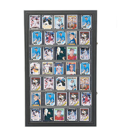 Baseball Card Display Sports Wall Mount Cabinet Tradecard Merchandiser Showcase
