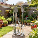 Long Handle Tool Organizer Garage Garden Tool Storage Rack