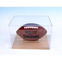 Football Display case Solid Oak Base 100186