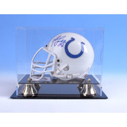 Mini Football Helmet Display case Black acrylic base 100190