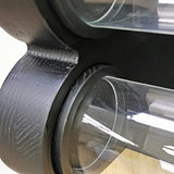 40.7X9.36X5.27" Black Double Baseball Bat Display Case with Clear Acrylic Tubes Make to Order 90 Day Leadtime 100199