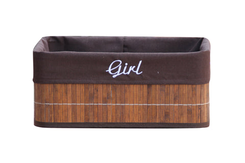 Bamboo Laundry Hamper Bamboo Clothes Bin Natural Storage Basket Rectangular Bin