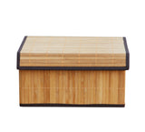 Set of 3 Laundry Hampers Bamboo Round Wicker Clothes Bin Baskets Storage Bin Organizers Folding Basket 100207