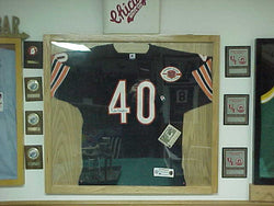 Large Natural Oak Jersey Display Case 100218