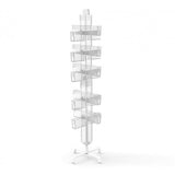 Greeting Card Rack Clear Plexiglass Spinner Retail Spin Rack DVD CD Book Stand10025