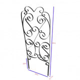 2PK Garden Trellis Climbing Plants 45X16 Metal Lattice Vine Cucumber Clematis z