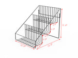 Wire Store Fixture Countertop Retail Display Rack Tiers Bottle Display Bag Stand