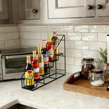 Coffee Syrup Bottle Wire Rack Bottle Glorifier Display Stand Rack Liquor Display 10031