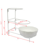 3 Tier Food Serving Bowl Metal Rack Serving Dessert Appetizer Candy Chip Dip