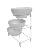 3 Tier Food Serving Bowl Metal Rack Serving Dessert Appetizer Candy Chip Dip