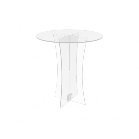 Chair, Clear Ghost Acrylic 1 Thick   shelf legs 10035 3