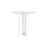 Chair, Clear Ghost Acrylic 1 Thick   shelf legs 10035 3