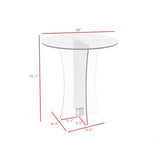 Chair, Clear Ghost Acrylic 1 Thick   shelf legs 10035 3