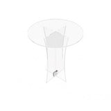 Chair, Clear Ghost Acrylic 1 Thick   shelf legs 10035 3