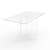 42¡±L x 24¡±W x 31¡±H Clear Acrylic Plexiglass Table Breakfast Table Communion Table Trade-Show Table?10033-2