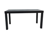 Black Coffee Table End SideTable Living Room Furniture Light Weight Willow Grain 10034