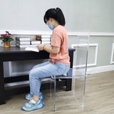 2 Chairs, Clear Acrlic Plexiglass Lucite Ghost Chairs 10035 3