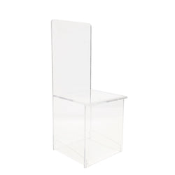 2 Chairs, Clear Acrlic Plexiglass Lucite Ghost Chairs 10035 3