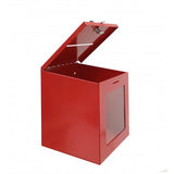 Red Tithing Donation Box Suggestion Fundraising Check Drop 8.4W x 9.5H x 8D