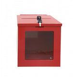Red Tithing Donation Box Suggestion Fundraising Check Drop 8.4W x 9.5H x 8D