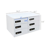 6-Slot Cellphone Locker iPad Mini Charging Station 2-Prong Femail Plug Combination Lock Master Key Code Finder Max 5 Watts Per Slot Output 10041