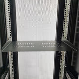 Cantilever Server Shelf Vented Shelves Rack Mount 19" 1U Black 10" (250mm) deep 10042