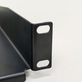 Cantilever Server Shelf Vented Shelves Rack Mount 19" 1U Black 10" (250mm) deep 10042