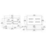 Cantilever Server Shelf Vented Shelves Rack Mount 19 1U Black 10 (250mm) deep 10042